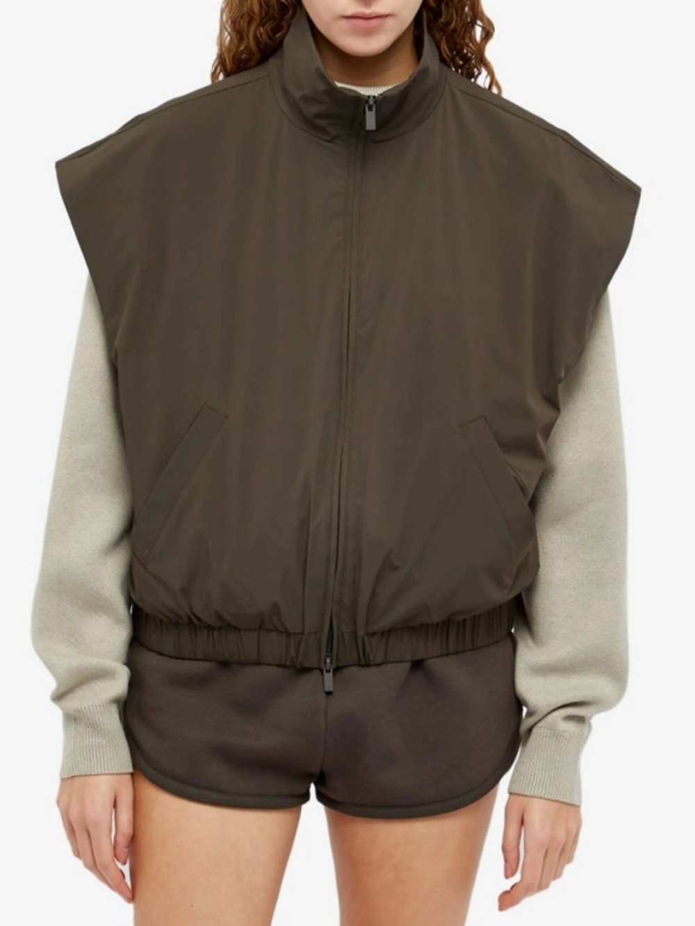 Fear of God Essentials Off Black Running Vest NWT Size Medium